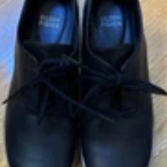 Eileen Fisher Eddy Women's Black Smooth Leather Platform Oxford Size 6.5 M - Picture 3 of 5